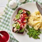 Open faced hot turkey sandwich